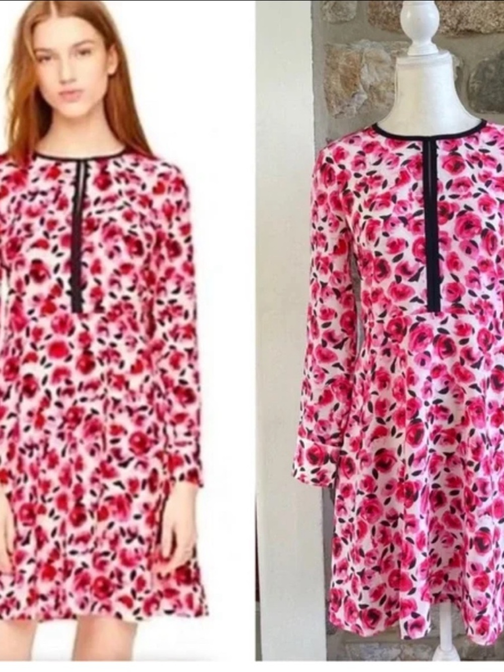 kate spade rosebud silk dress - Picture 4 of 5